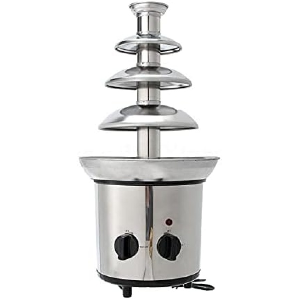 Stainless Steel Chocolate Fountain Machine 4 Tier Electric Chocolate Fondue