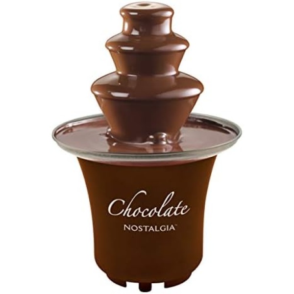 Nostalgia 3 Tier Electric Chocolate Fondue Fountain Machine for Parties