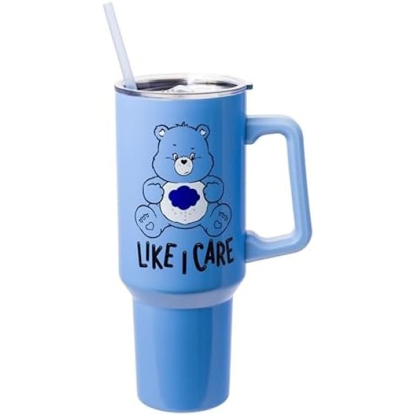 Silver Buffalo Care Bears Grumpy Bear Like I Care Stainless Steel Tumbler