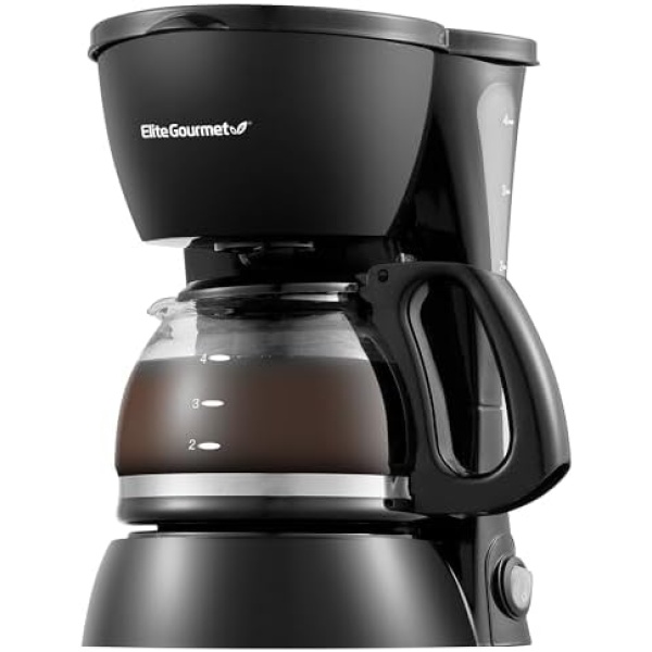 Elite Gourmet EHC4128 Automatic 4-Cup Brew & Drip Coffee Maker