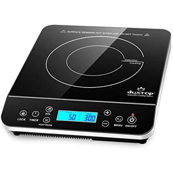 Duxtop Portable Induction Cooktop Burner, Induction Hot Plate with LCD Sensor