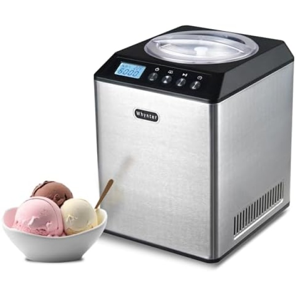 Whynter Ice Cream Maker Machine Automatic 2.1 Qt.