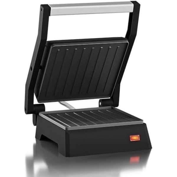 Elite Gourmet EPN160 5.5 x 5.3" Multifunctional, Compact Electric Panini Press