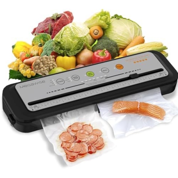 MEGAWISE 2025 Powerful Vacuum Sealer Machine | Compact Design | One-Touch