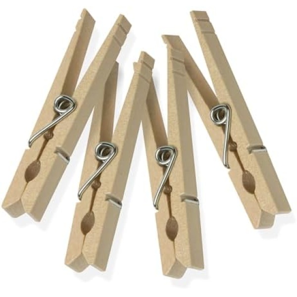 Honey-Can-Do Wooden Clothespins – Heavy-Duty Laundry Clips