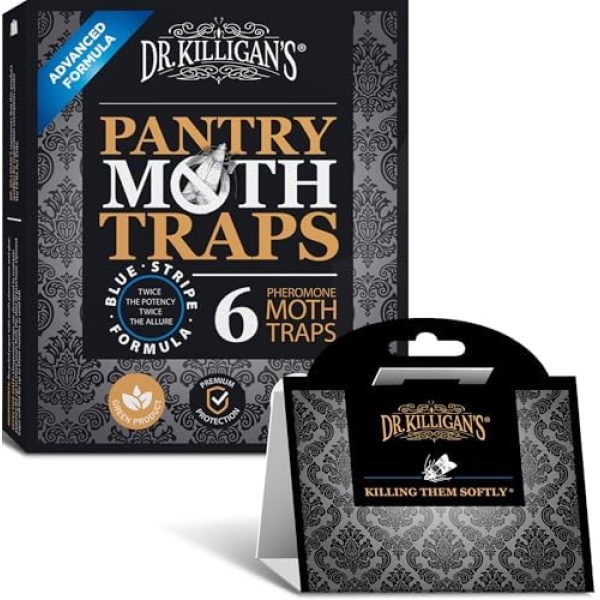 Dr. Killigan's Premium Double Potent Pantry Moth Traps with Pheromones Prime